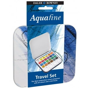 Set 24 Acuarela En Pastillas Daler Rowney Aquafine Travel