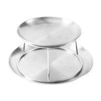 Bothyi - Turdy Accesorio De Estante Para Platos Para Servir Mariscos, Expositor De Dos Niveles Para Juego De Estantes Para Bandejas De Cafetería