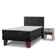 thumbnail image 1 of Cama Europea Therapedic Plus 1.5 Plaza (105X200) Flex + Respaldo Royal Negro + Velador Rock, 1 of 6