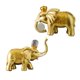 thumbnail image 4 of Par Arte Elefante Escultura Adorno Estatuilla Estatua Decoración De Oficina Dorado, 4 of 5
