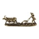 thumbnail image 4 of Figura De Arado De Vaca De Latón, Escultura De Vaca En Miniatura Para Sala De Estar, Estante De Oficina, 4 of 5