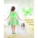 thumbnail image 3 of Vestido de disfraz Dressy Daisy Fancy Fairy Green con alas 4T-5T, 3 of 7