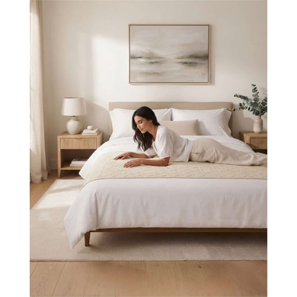 Piecera de Cama Trenzada a Mano 70x220 cm