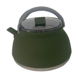 Ioensy - Hervidor De Agua Para Acampar, Olla De Cocina Plegable De 1,5 L Para Reuniones Familiares, Senderismo, Senderismo, Verde Oscuro