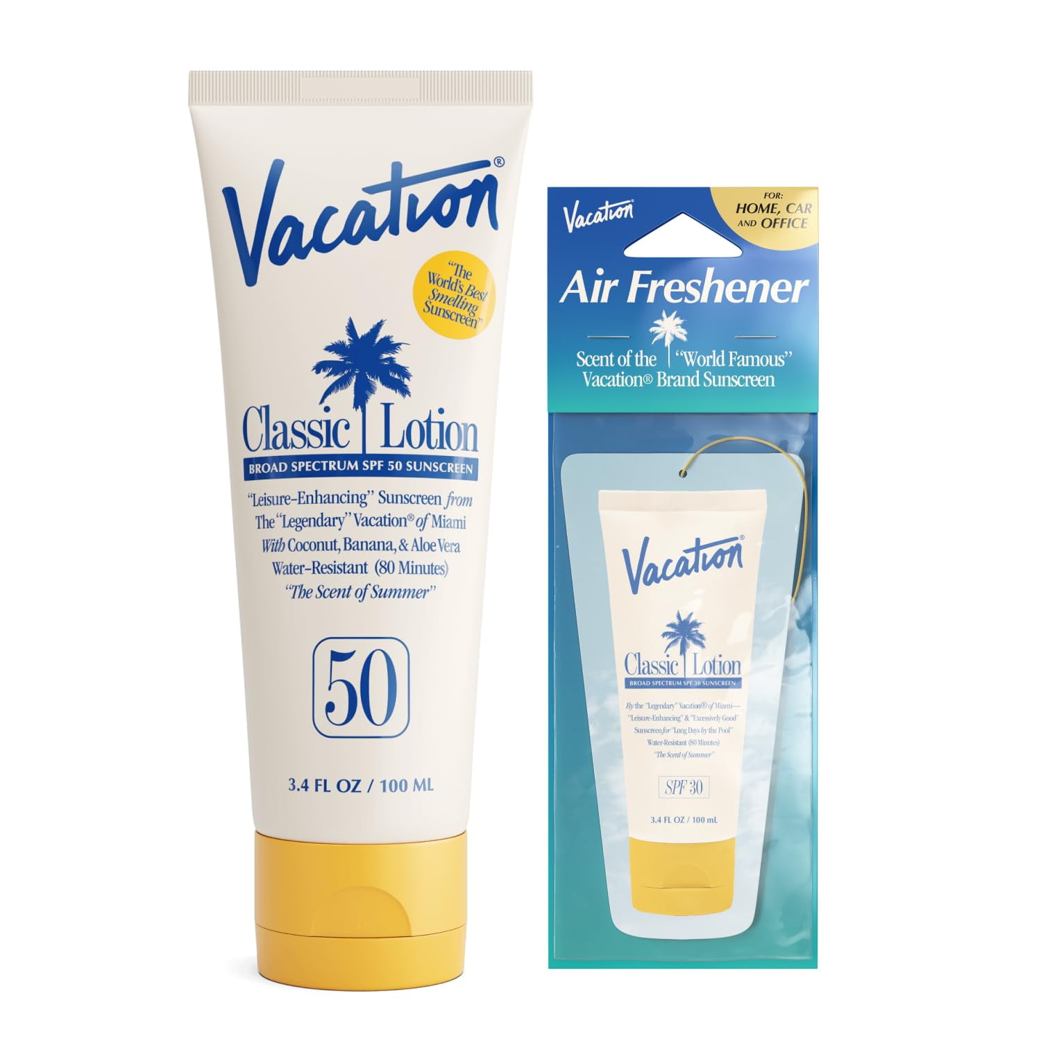 Loción De Protección Solar Vacation Classic Spf 50 100 Ml Con Ambientador