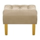 thumbnail image 5 of Sofa Retro 3c + 2 Pouf Felpa 01 Beige, 5 of 6