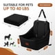 thumbnail image 2 of Asiento de coche para perros Wooaidagg para perros de tamaño mediano, color negro, 2 of 6