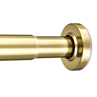 Barra Para Cortina De Ducha Amazerbath Spring Tension 80-118 Cm, Color Dorado
