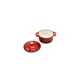 thumbnail image 3 of Set de 3 Mini Cocottes 10 Cms La Creole. Ø-0,20 Roja + Stand de madera, 3 of 3