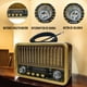 thumbnail image 2 of Radio Portátil Bluetooth Recargable Y A Pilas  Am/FM MP3 Vintage, 2 of 4