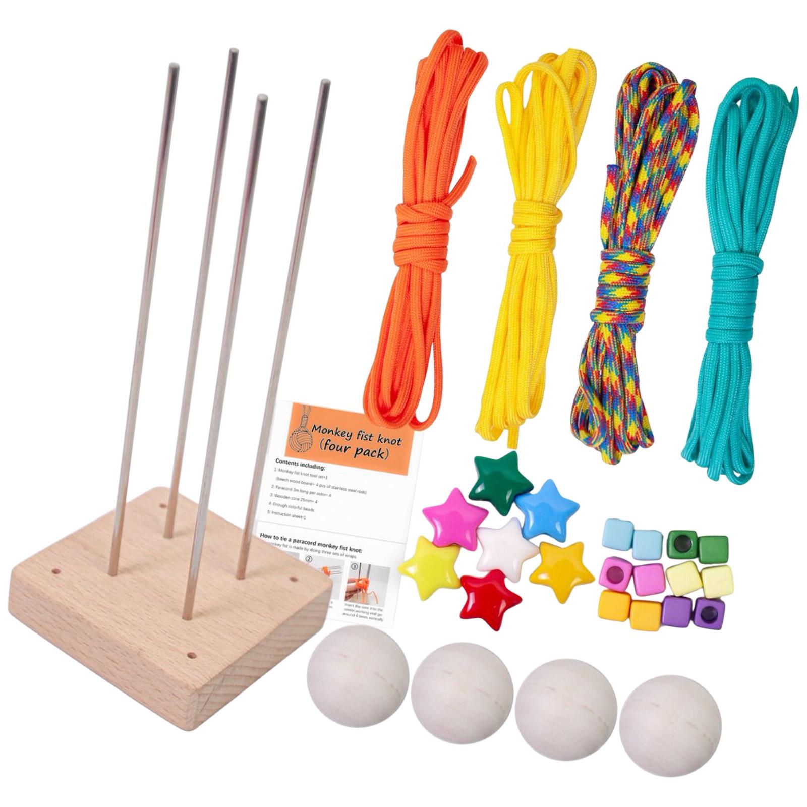 Magideal - Kit De Crochet De Tejido De Tejido De Bricolaje Crochet Crochet Craft Crafting Fácil Craft Linda Paracord Herramientas De Tejido De Plantillas Para 4