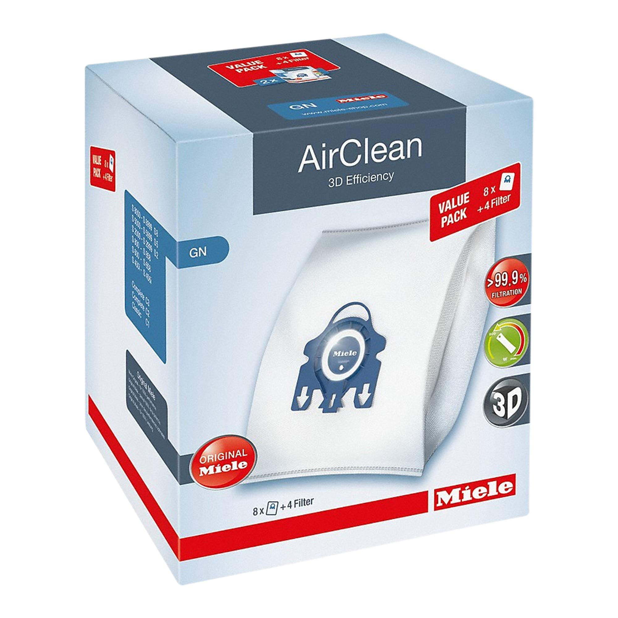 Bolsa De Polvo Para Aspiradora Miele Airclean 3d Efficiency Gn
