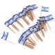 thumbnail image 1 of Bandera de 100 piezas decorativas palillos de dientes fiesta comida decoraciones Israel, 1 of 5