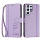 thumbnail image 3 of Funda Cartera Trébol para Samsung Galaxy S22 Ultra con Ranuras Tarjetas y Carga Inalámbrica Morado claro, 3 of 6