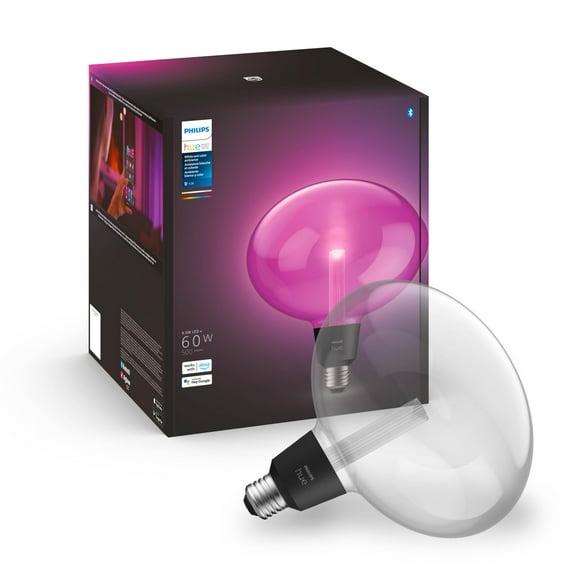 Bombilla LED inteligente Philips Hue Lightguide Ellipse de vidrio soplado a mano