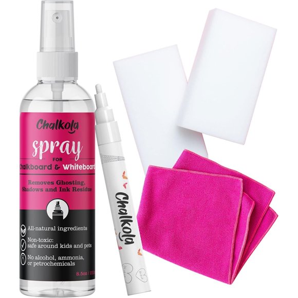 Limpiador para Pizarra Chalkola 237 ml + Borrador + Marcador