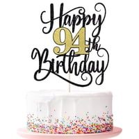 Decoración De Tarta Ruscalin Para Fiesta De Cumpleaños Número 94 De Ruscalin