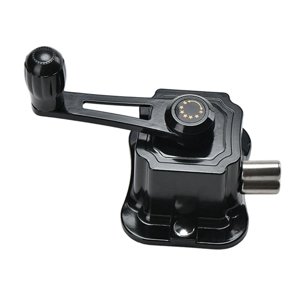 Magideal - Manivela De Elevación De Ropa, Pieza De Repuesto, Dispositivo De Elevación Para Perchero, Cabrestante De Cable De Aleación De Aluminio Para Reparación Negro