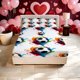 thumbnail image 1 of Football Splash Pattern Printed Bed Sheet a Soft Bed Sheet And Two Pillowcases Suitable for All Seasons Is The Ideal Choice for Family Bedrooms And Guest Rooms, 1 of 1