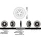 thumbnail image 3 of Disco Freno para auto Jaguar XJ 2007-2009 Delantero, 3 of 5
