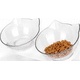 thumbnail image 1 of Plato doble gato inclinado Wuf color blanco, 1 of 3