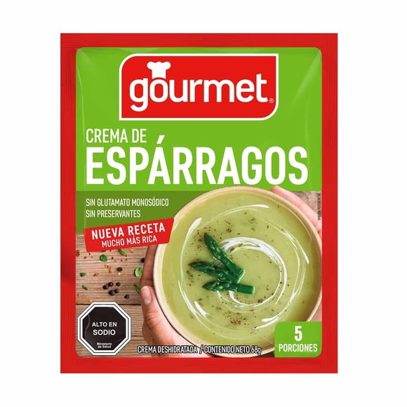 Crema de Espárragos (5 Porciones) Sobre, 68 g