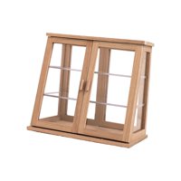 Magideal - 1/6 1/12, Gabinete Para Pasteles De Casa De Muñecas, Estuche De Exposición Para Pastelería, Modelo De Encimera De Juego De Simulación Para Accesorios, Madera De Cerezo A