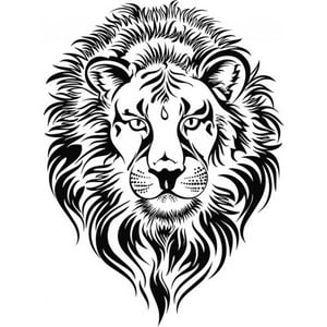 Rienda Libre Graphics - Decomural Lion Head Safari Animals Ws-17985