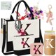 thumbnail image 1 of Set de regalo con bolso tote AiHeart de lona con bolsillo y monograma, 1 of 7