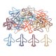 thumbnail image 5 of Clips de papel de la oficina de la forma del aeroplano del metal del color clasificado 30 pedazos de las piezas, 5 of 5