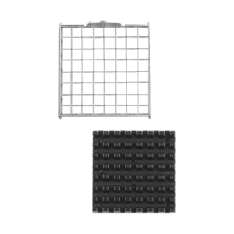 Magideal - Piezas De Cuchilla Cortadora De Patatas Fritas, Cuchilla Rebanadora Multifunción, Accesorio Para El Hogar, Repuesto Para Pepino, Fruta, Zanahoria, Coc 64 Hoyos