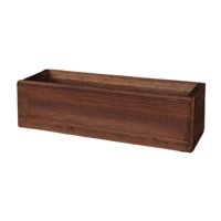 Ioensy - Caja De Madera Rectangular Versátil Para Plantas De Jardín, Interior Y Exterior, 40 Cm X 14 Cm X 8 Cm