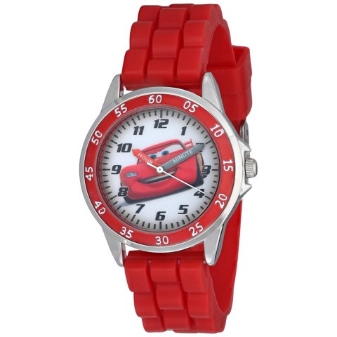 Reloj Analógico Accutime Cars Para Niños En Tono Plateado