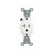 thumbnail image 1 of Toma eléctrica Leviton R52-T5020-0WS, 20 amperios, blanca, 1 of 3