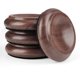 thumbnail image 1 of Juego de 4 protectores de ruedas para piano KingPoint de nogal, 1 of 7