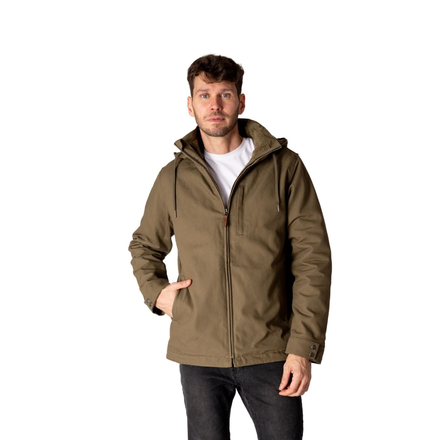 Chaqueta Hombre Canvas Y Sherpa Con Gorro Geike Lenga®