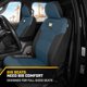 thumbnail image 3 of Fundas de asiento CAT MeshFlex azules y negras para automóviles, camiones y SUV, 3 of 7