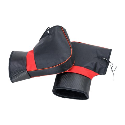 Ioensy - Orejeras Para Manillar De Motocicleta A Prueba De Viento Suave Invierno Cálido Para Moto De Nieve 35Cm X 28Cm