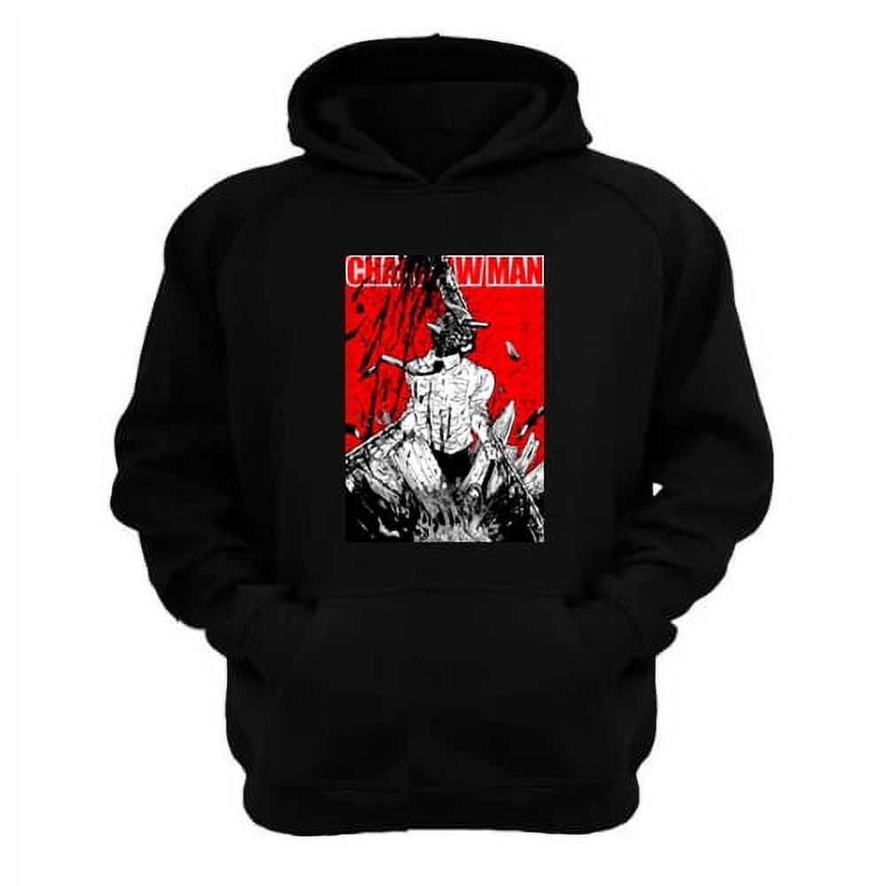 Genérico - Polerón Canguro Chainsaw Man Negro Talla L Unisex