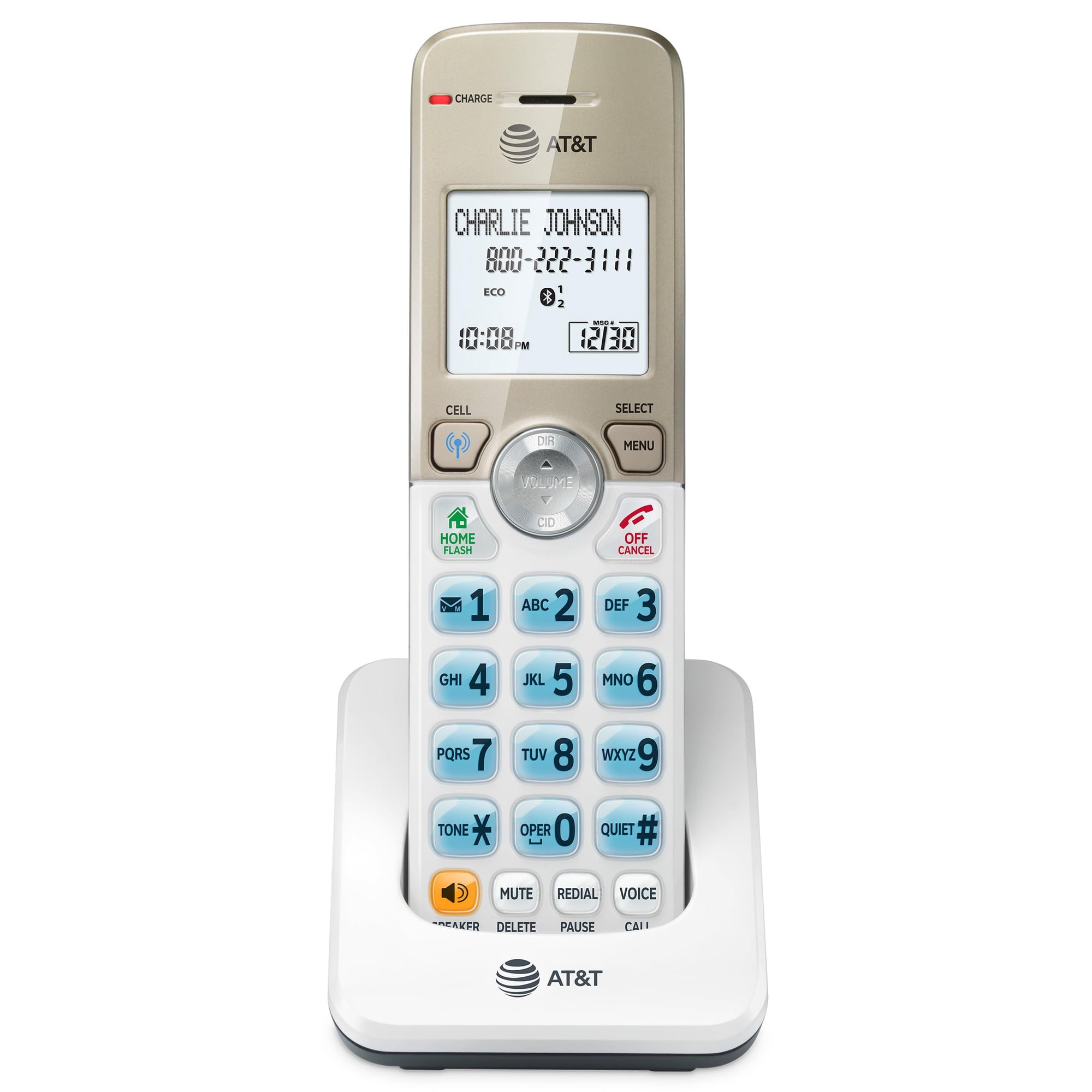 Accesorio De Teléfono Inalámbrico At&t Dl70019 Con Bluetooth Y Bloqueo De Llamadas