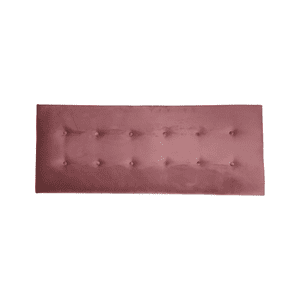 Importclick - Respaldo Elegante 1 Plaza Capitone 105X60 Cm Palo Rosa Felpa Botones