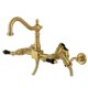 thumbnail image 1 of Grifo Kingston Brass Duchess de montaje en pared con rociador de latón, 1 of 8