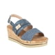 thumbnail image 2 of Sandalia con Taco Chino de Corcho Kim Azul Alquimia, 2 of 7