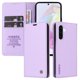 thumbnail image 4 of Funda Billetera de Cuero para Samsung Galaxy A36 5G con Tarjetero y Soporte - Tapa Magnética Morado, 4 of 6