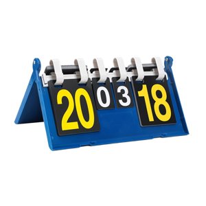 Magideal - Marcador Deportivo Marcador Número Ambos Lados Tarjetas De Puntuación Manuales Plegables Tablero De Puntuación De Mesa Para Tenis Fútbol Al Aire Libre