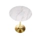 thumbnail image 1 of Mesa Tulip Simil Marmol Gold 100cm - Base Dorada, 1 of 3
