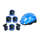 thumbnail image 2 of Casco Bicicleta Rodilleras Infantil Niños Anticaída Azul, 2 of 4