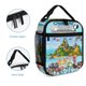 thumbnail image 5 of Los Casos de Criaturas-theme Lunch Box Lunch Bag Insulated Reusable Lunch Tote Bag Cooler Tote Bag For Men Women gifts 20*11*27cm, 5 of 6