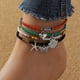 thumbnail image 3 of 4-Piece Colorful Rice Beaded Ankle Bracelet Set - Perfect for Summer Beach Decor & Boho Jewelry!, 3 of 4