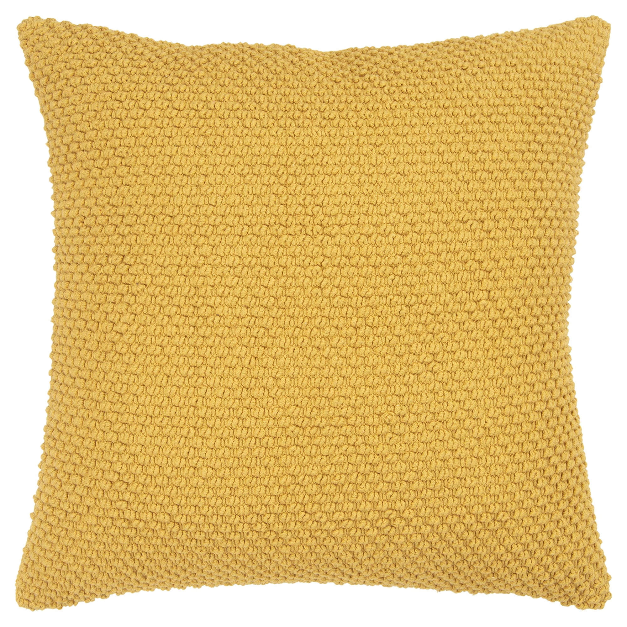 Almohada Decorativa Rizzy Home T05279 Con Relleno De Plumón De 20 X 20 Cm, Color Amarillo